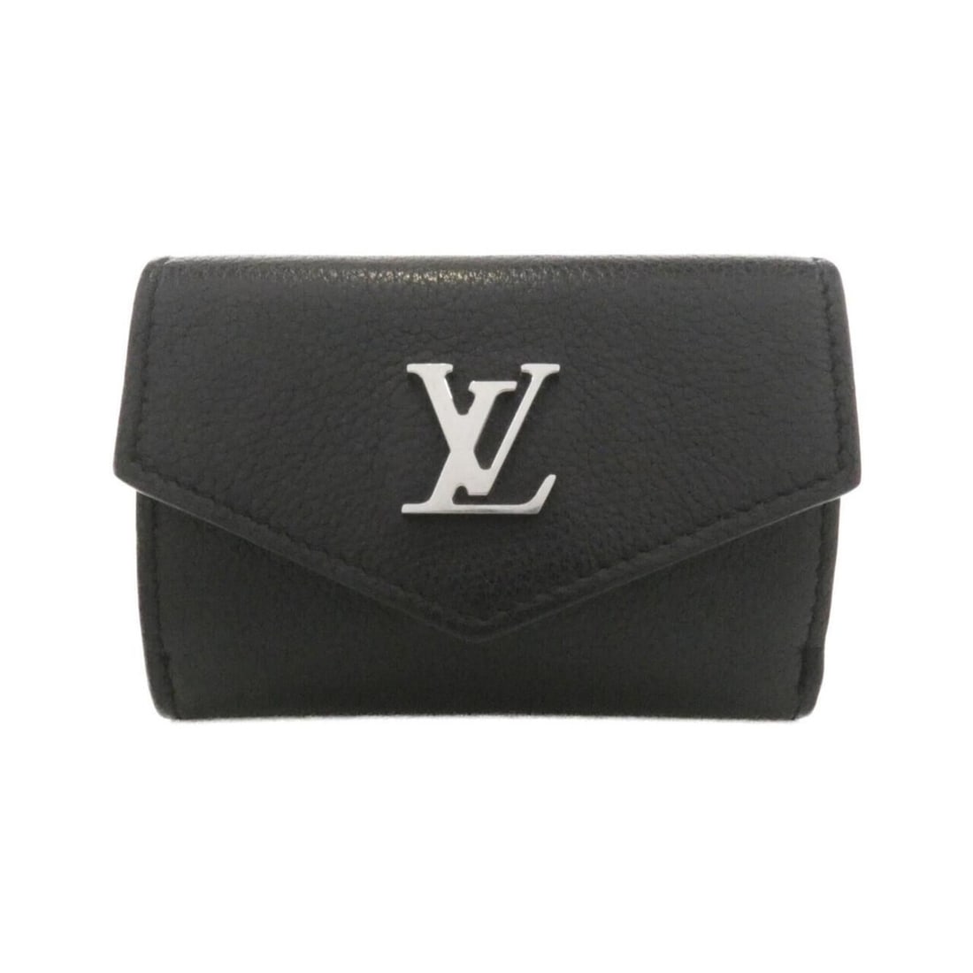 Louis Vuitton Portefeuille Lock Mini M63921 Wallet: --- Catalog ---Category: SizeSize (HxWxD): 7cm x 10cm x 2cm / 2.75'' x 3.93'' x 0.78''Category: DesignType: Wallet (tri-fold)Color: BlackGender: WomenMaterial: Leather Leather/Fur Type: Calf