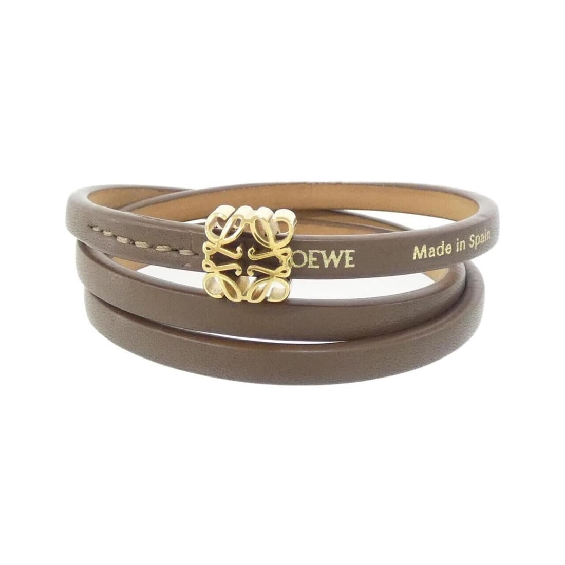 Loewe J242TWLX03 Bracelet: --- Catalog ---Category: SizeLength: 18cm / 7.08''Category: DesignType: Charm braceletColor: CocoaGender: WomenMaterial: LeatherLeather/Fur Type: CalfskinCategory: GeneralMPN: J242TWLX03Brand: