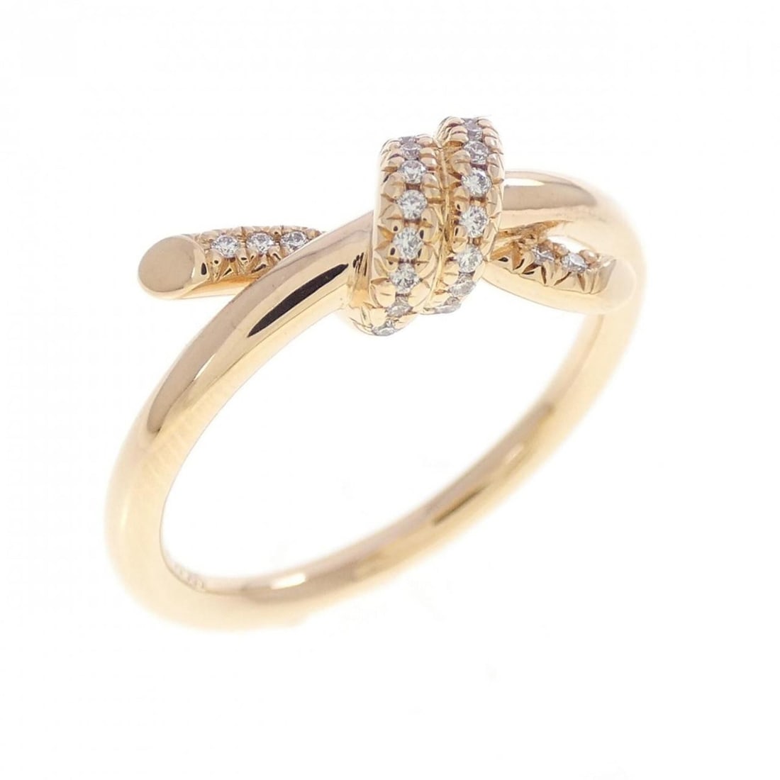 Tiffany Knot Ring: --- Catalog ---Category: SizeJP Size: 10.0US Size: 5.5Category: DesignType: Band ringStone: DiamondGender: WomenMaterial: Pink gold (18K)Category: GeneralBrand: Tiffany--- Item List ---Section: