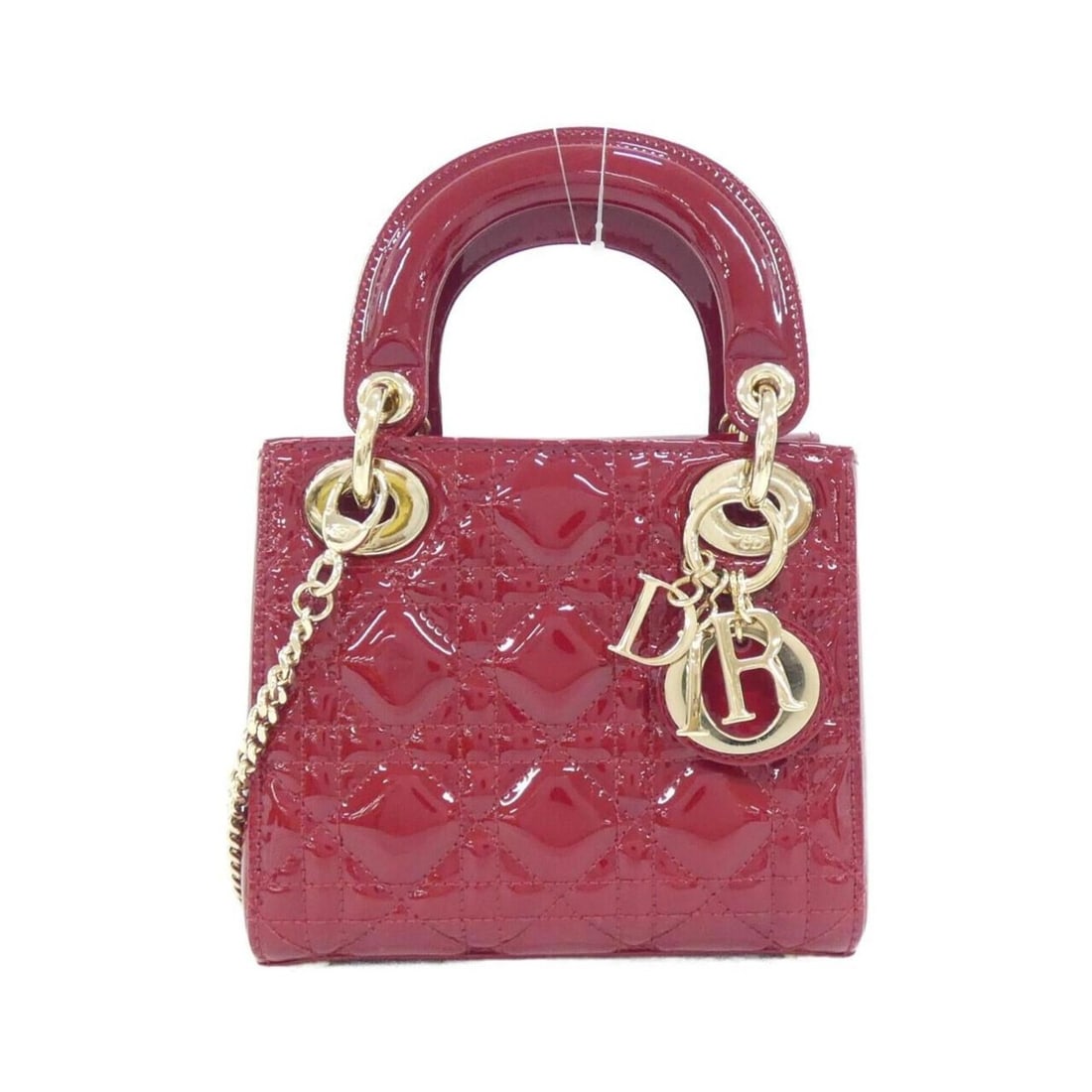 Christian Dior Lady Mini M0505OWCB Handbag: --- Catalog ---Category: SizeSize (HxWxD): 14cm x 17cm x 7cm / 5.51'' x 6.69'' x 2.75''Category: DesignType: HandbagColor: Cherry redGender: WomenHardware Color: GoldCategory: GeneralMPN: