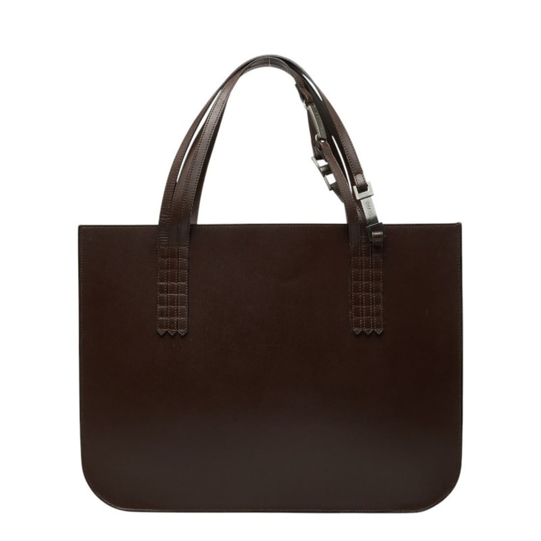 Chanel Vintage Logo Triple Handle Tote Bag, Brown Leather, Women's CHANEL: --- Catalog ---Category: SizeSize (HxWxD): 31cm x 40.5cm x 8.5cm / 12.2'' x 15.94'' x 3.34''Category: DesignType: Pouch, Tote bagColor: BrownGender: WomenMaterial: Leather Category: GeneralBrand: