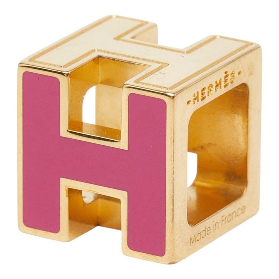 Hermes Cage d'H H-Cube Pendant Top, Gold Pink Plated, Women's HERMES: --- Catalog ---Category: SizePendant Size: 12mm x 12mm / 0.47'' x 0.47''Category: DesignColor: PinkGender: WomenPendant Type: PendantCategory: GeneralBrand: Hermes--- Item List ---Section: ConditionRa
