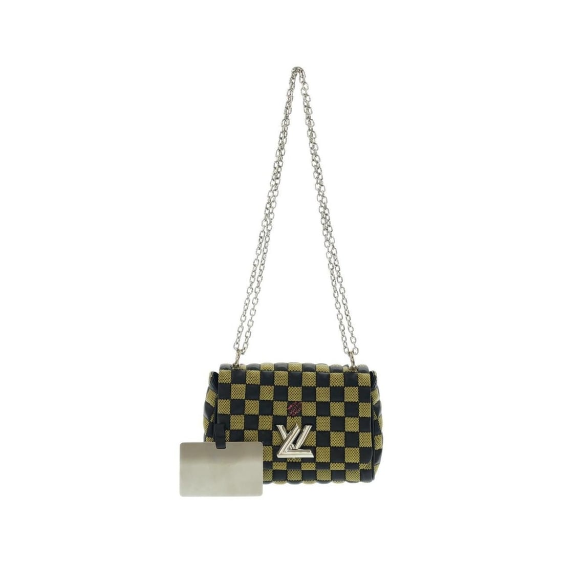 Louis Vuitton Damier Twist BB N40219 Shoulder Bag: --- Catalog ---Category: SizeSize (HxWxD): 12cm x 16.5cm x 7cm / 4.72'' x 6.49'' x 2.75''Category: DesignType: Shoulder bagColor: Black, YellowGender: Women,MenMaterial: Leather Leather/Fur Type: Calf
