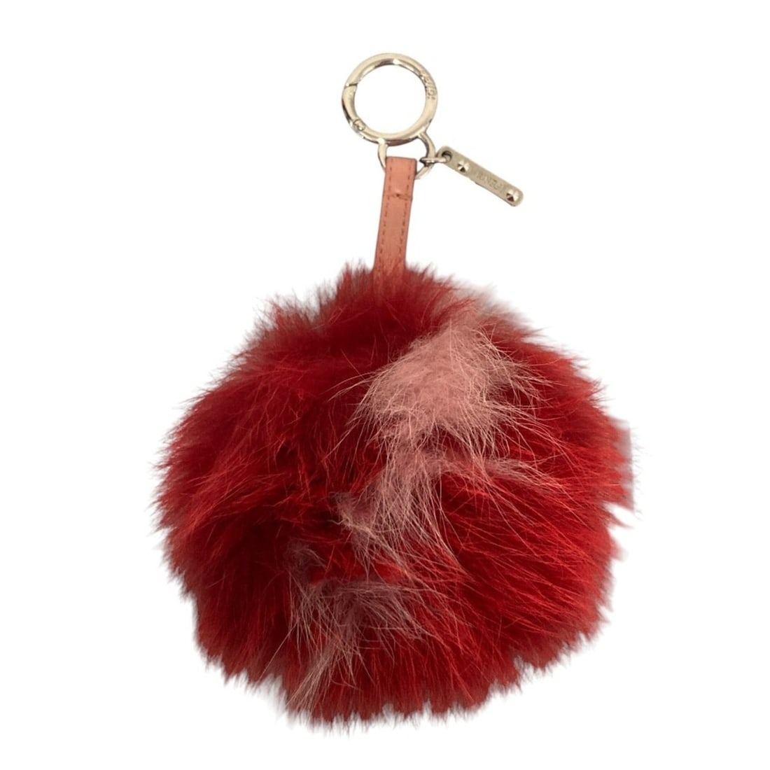 FENDI Pom Fur Charm, Red, Women's (1 of 14)