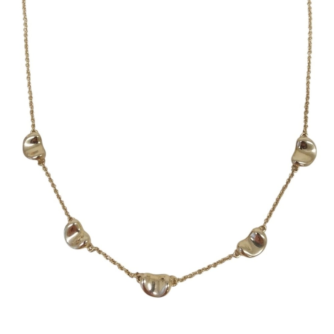Tiffany & Co. Beans 5 Motif Necklace Choker 925 Silver Women's: --- Catalog ---Category: SizePendant Size: 7mm x 10mm / 0.27'' x 0.39''Neck Circumference: 39 cm / 15.35''Category: DesignColor: SilverGender: WomenMaterial: Silver 925Necklace Type: NecklaceCategory: