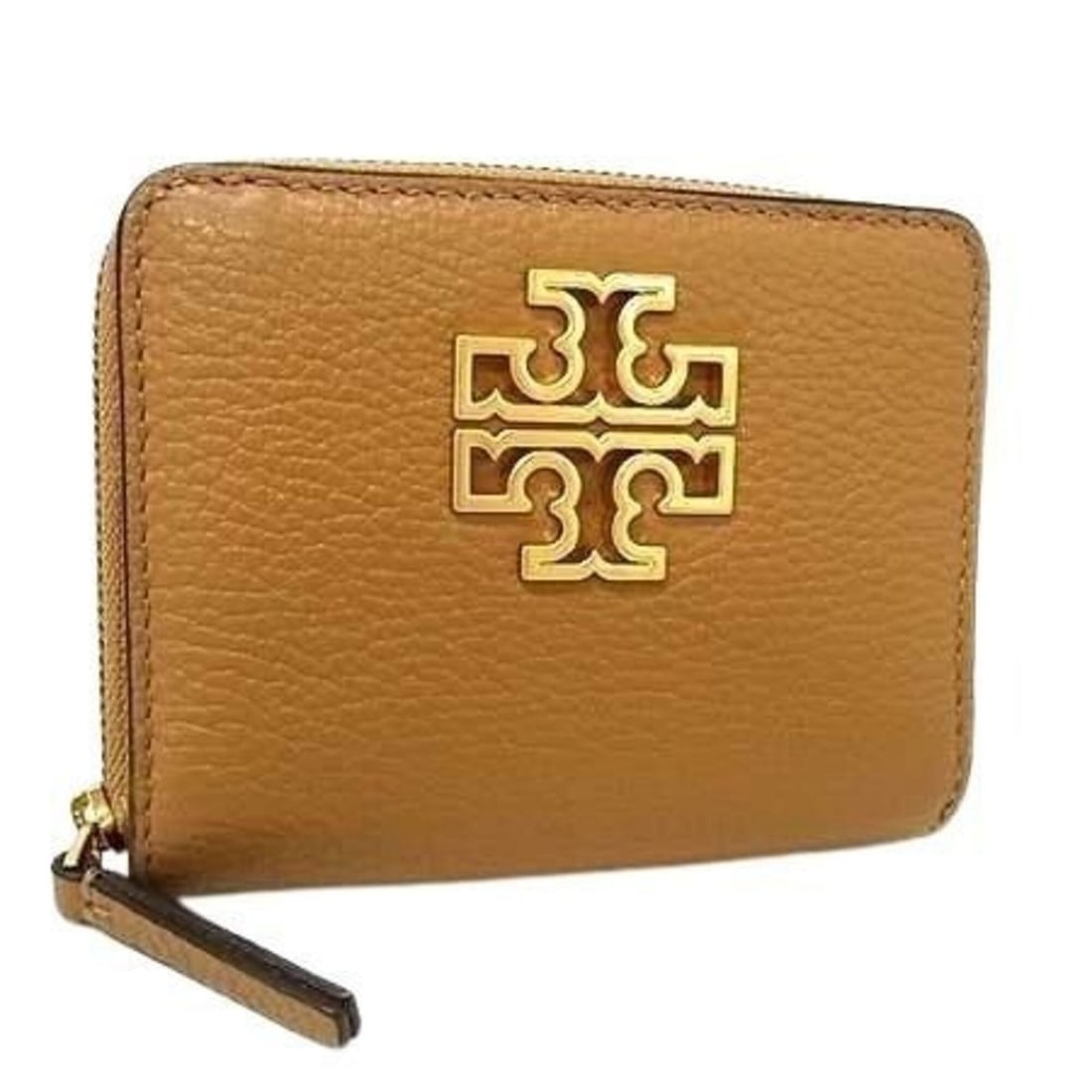 TORY BURCH Britten Brown Leather Bi-fold Wallet for Women: --- Catalog ---Category: SizeSize (HxWxD): 9cm x 11cm x 2.5cm / 3.54'' x 4.33'' x 0.98''Category: DesignType: Wallet (bi-fold)Color: BrownGender: Men,WomenMaterial: Leather Category: GeneralBrand: Tor