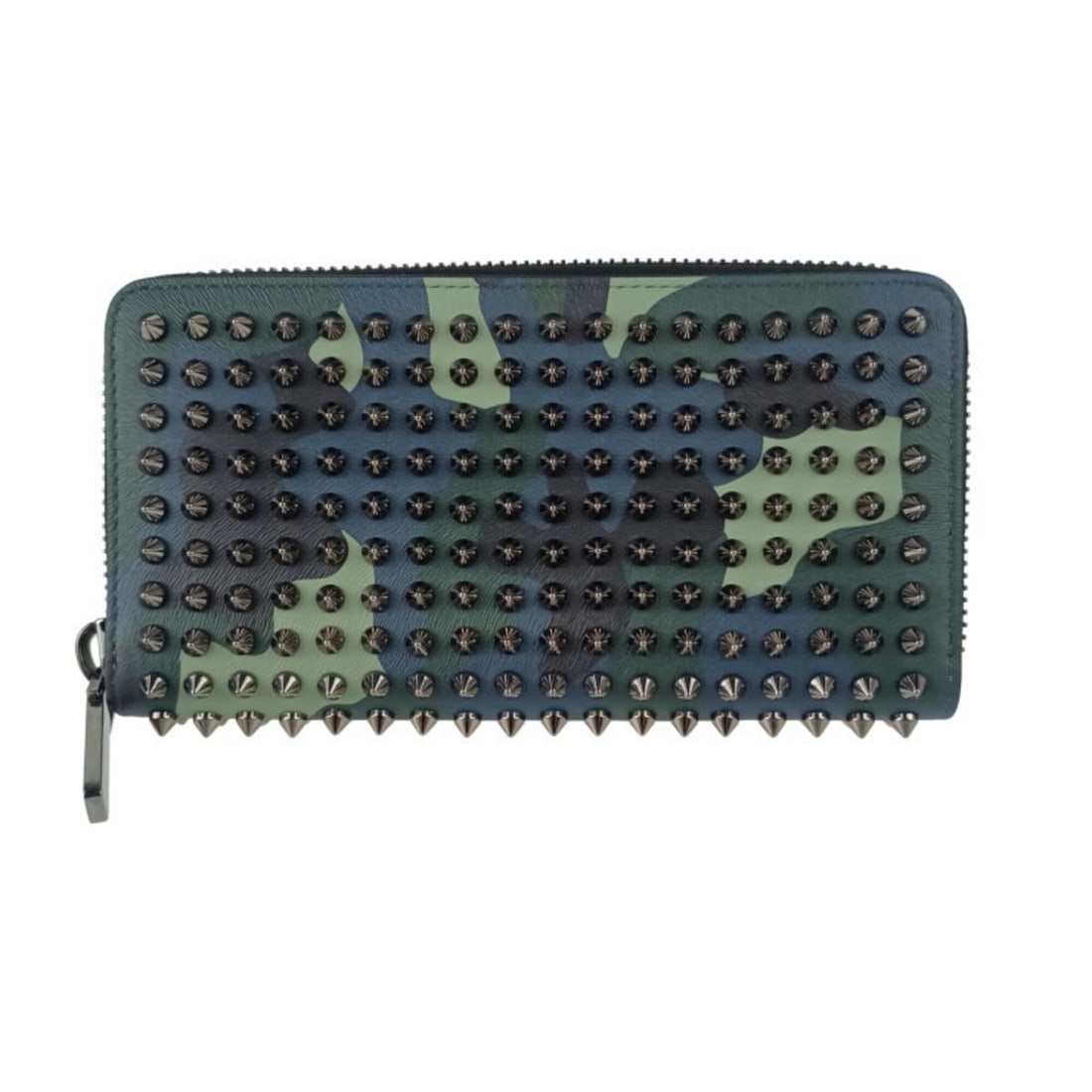 CHRISTIAN LOUBOUTIN Panettone Wallet 1225226 Leather Long for Men and Women with Spike Studs: --- Catalog ---Category: SizeSize (HxWxD): 10cm x 19.5cm x 2cm / 3.93'' x 7.67'' x 0.78''Category: DesignType: Coin purse/coin caseColor: Multi-colorGender: Men,WomenMaterial: Leather Category: Genera