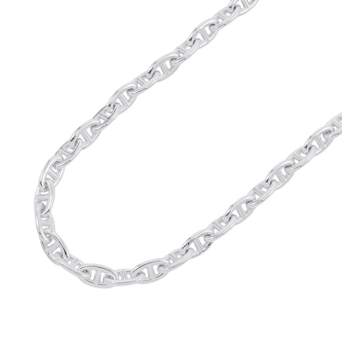 Hermes Chaine d'Ancre GM Necklace, 29 links, SV925 Silver.: --- Catalog ---Category: SizeWeight: 135.2g / 4.76oz.Neck Circumference: 43 cm / 16.92''Category: DesignMetal: SilverGender: Men,WomenMetal Purity: Silver925Necklace Type: NecklaceCategory: GeneralLin