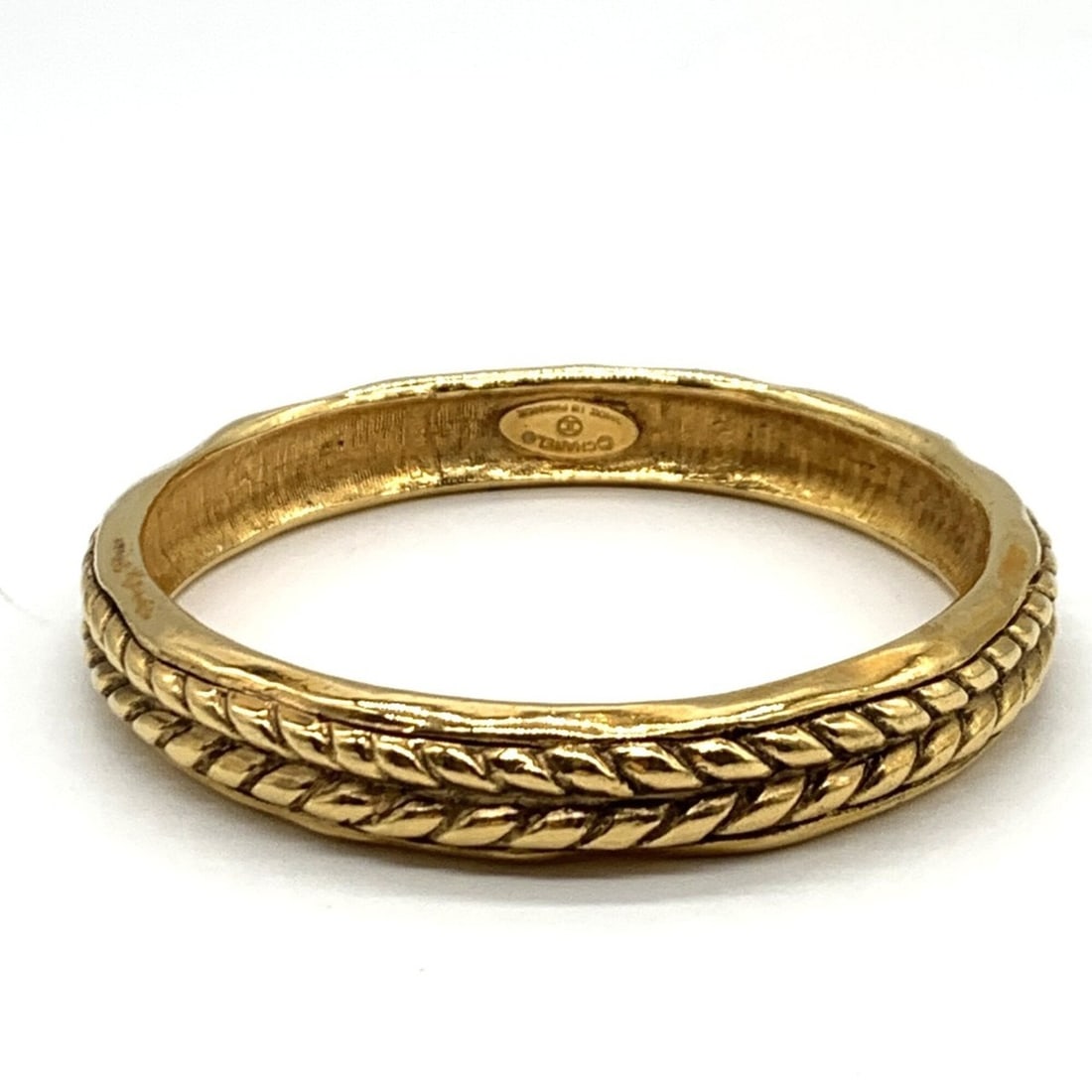 Chanel Rope Pattern Bangle Bracelet Gold CHANEL: --- Catalog ---Category: DesignType: BangleColor: GoldGender: WomenMaterial: Gold platingCategory: GeneralBrand: Chanel--- Item List ---Section: ConditionRanking: Rank B Used - Traces of usage, damage