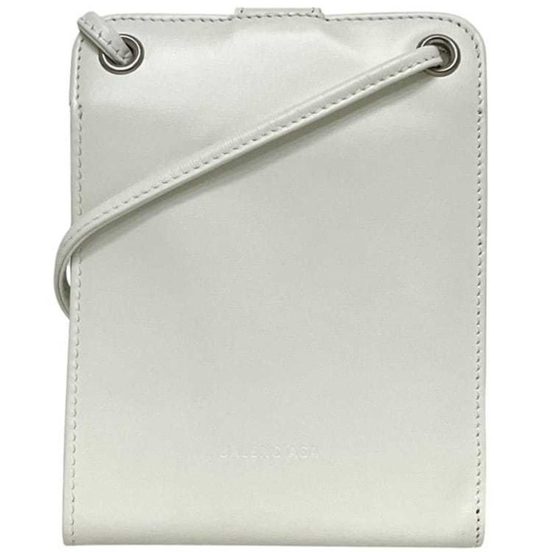 Balenciaga White Bi-fold Leather Wallet 541567 0XU22 9000 V 527538 BALENCIAGA: --- Catalog ---Category: SizeSize (HxWxD): 13.5cm x 10.5cm x 2cm / 5.31'' x 4.13'' x 0.78''Category: DesignType: Wallet (bi-fold)Color: WhiteGender: WomenMaterial: Leather Category: GeneralMPN: 541567