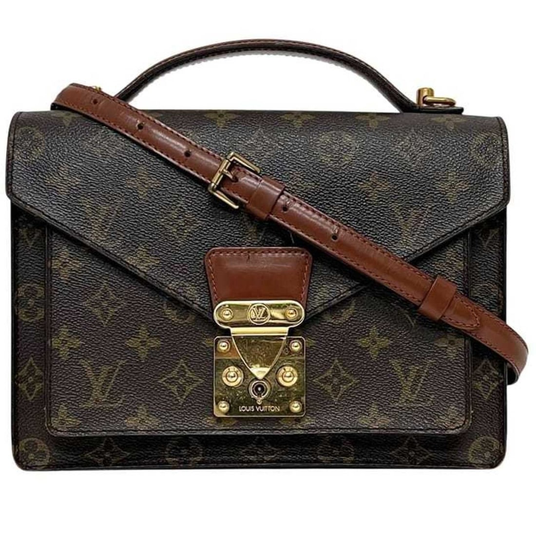 Louis Vuitton 2-way bag Monceau Brown Monogram M51185 Second canvas A20914 LOUIS VUITTON: --- Catalog ---Category: SizeSize (HxWxD): 20cm x 26cm x 7cm / 7.87'' x 10.23'' x 2.75''Category: DesignType: HandbagColor: Brown, MonogramGender: Men,WomenMaterial: Monogram Category: GeneralMPN: M51