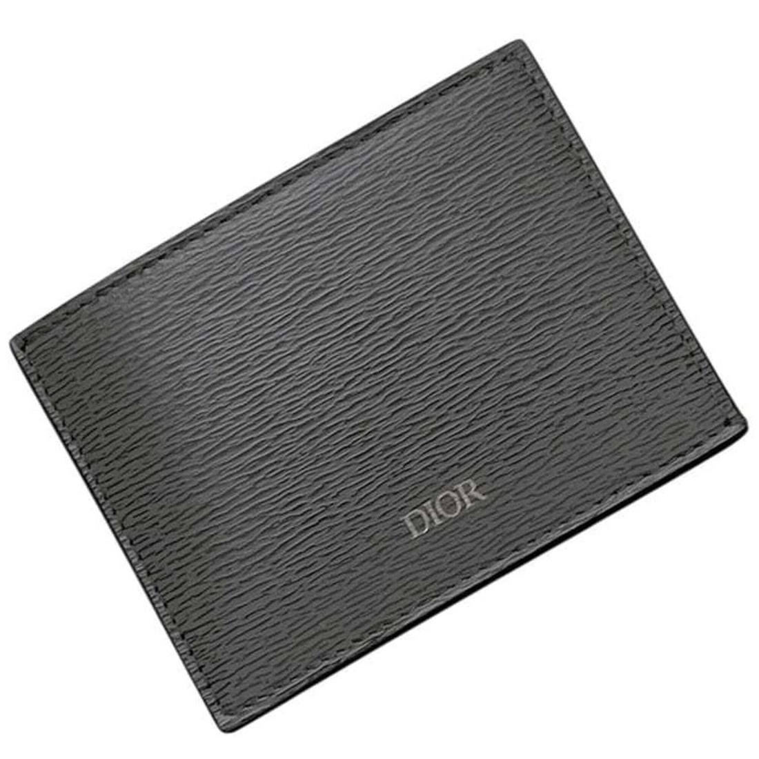 Christian Dior Card Case, Gray, 6237792, Holder, Leather, 10-BO-0159: --- Catalog ---Category: DesignType: Card caseColor: GrayGender: WomenMaterial: Leather Category: GeneralMPN: 6237792Brand: Christian DiorCategory: Physical PropertiesSize (HxWxD): 7.5cm x 10cm x 1cm 