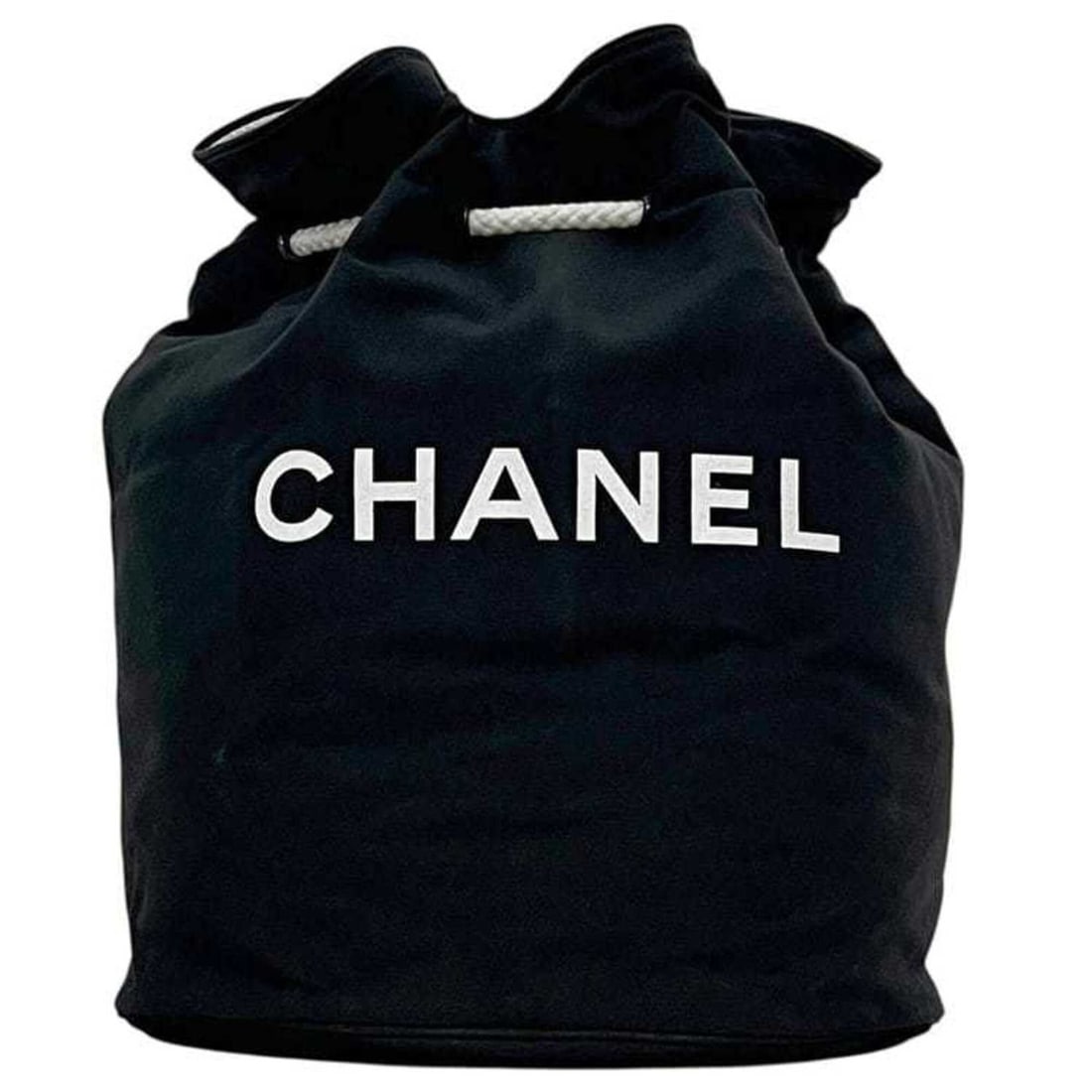 Chanel bag, black, unused, pool canvas, vinyl.: --- Catalog ---Category: SizeSize (HxWxD): 36cm x 29cm x 27cm / 14.17'' x 11.41'' x 10.62''Category: DesignType: Shoulder bagColor: BlackGender: WomenMaterial: Canvas , Vinyl Category: GeneralBrand: C