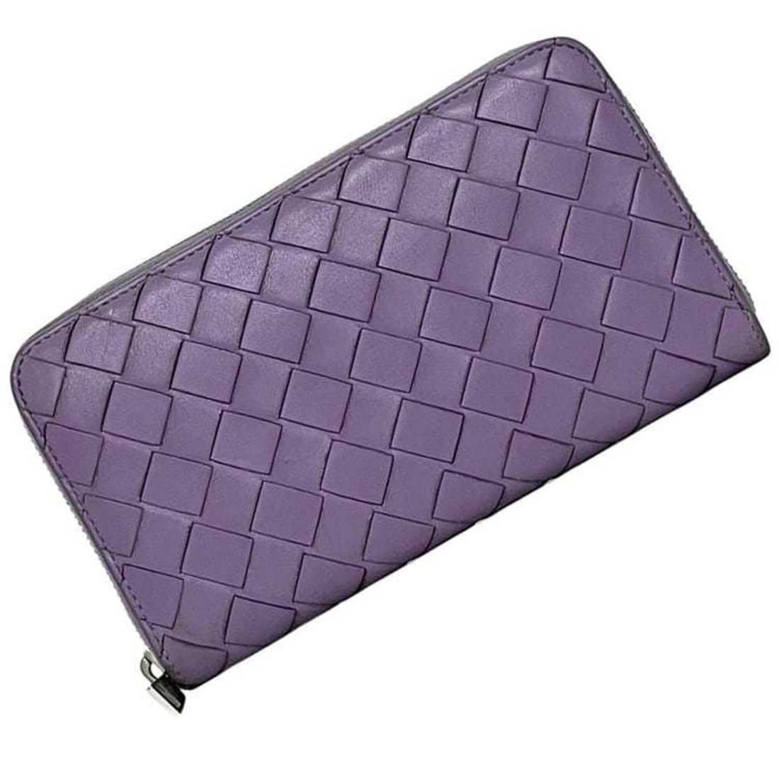 Bottega Veneta Round Long Wallet, Lavender Purple, Intrecciato, 608053 VCPP2 5130, Leather: --- Catalog ---Category: SizeSize (HxWxD): 11cm x 19cm x 2.5cm / 4.33'' x 7.48'' x 0.98''Category: DesignType: Long wallet (bi-fold)Color: PurpleGender: WomenMaterial: Intrecciato Category: GeneralMPN