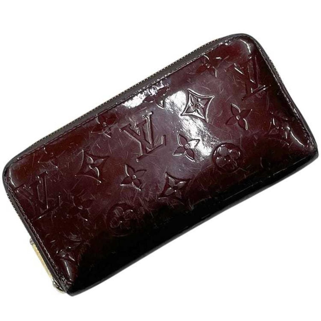Louis Vuitton Zippy Wallet Amarante Monogram Vernis M93522 Leather CA0122 LOUIS VUITTON: --- Catalog ---Category: SizeSize (HxWxD): 10cm x 19.5cm x 2.5cm / 3.93'' x 7.67'' x 0.98''Category: DesignType: Long wallet (bi-fold)Color: AmaranteGender: Women,MenMaterial: Monogram Vernis Category