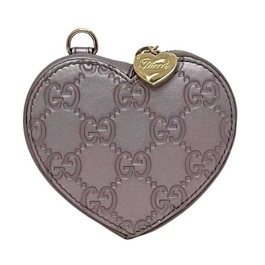 Gucci Coin Case, Purple, Shima Pattern, 152615 0416, Purse, Heart Design, Leather, GUCCI: --- Catalog ---Category: SizeSize (HxWxD): 9cm x 10cm x 2cm / 3.54'' x 3.93'' x 0.78''Category: DesignType: Coin purse/coin caseColor: PurpleGender: WomenMaterial: Leather Category: GeneralBrand: Gucc