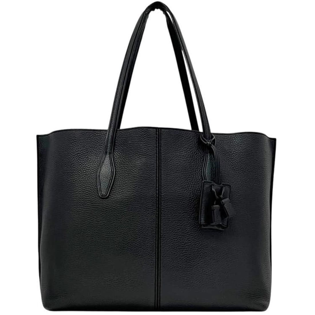 Tod's Joy Tote Bag, Black, Tassel, Grain Leather, TOD'S, A4 size: --- Catalog ---Category: SizeSize (HxWxD): 30cm x 44cm x 16cm / 11.81'' x 17.32'' x 6.29''Category: DesignType: Tote bagColor: BlackGender: WomenMaterial: Leather Category: GeneralBrand: Tod's--- Item