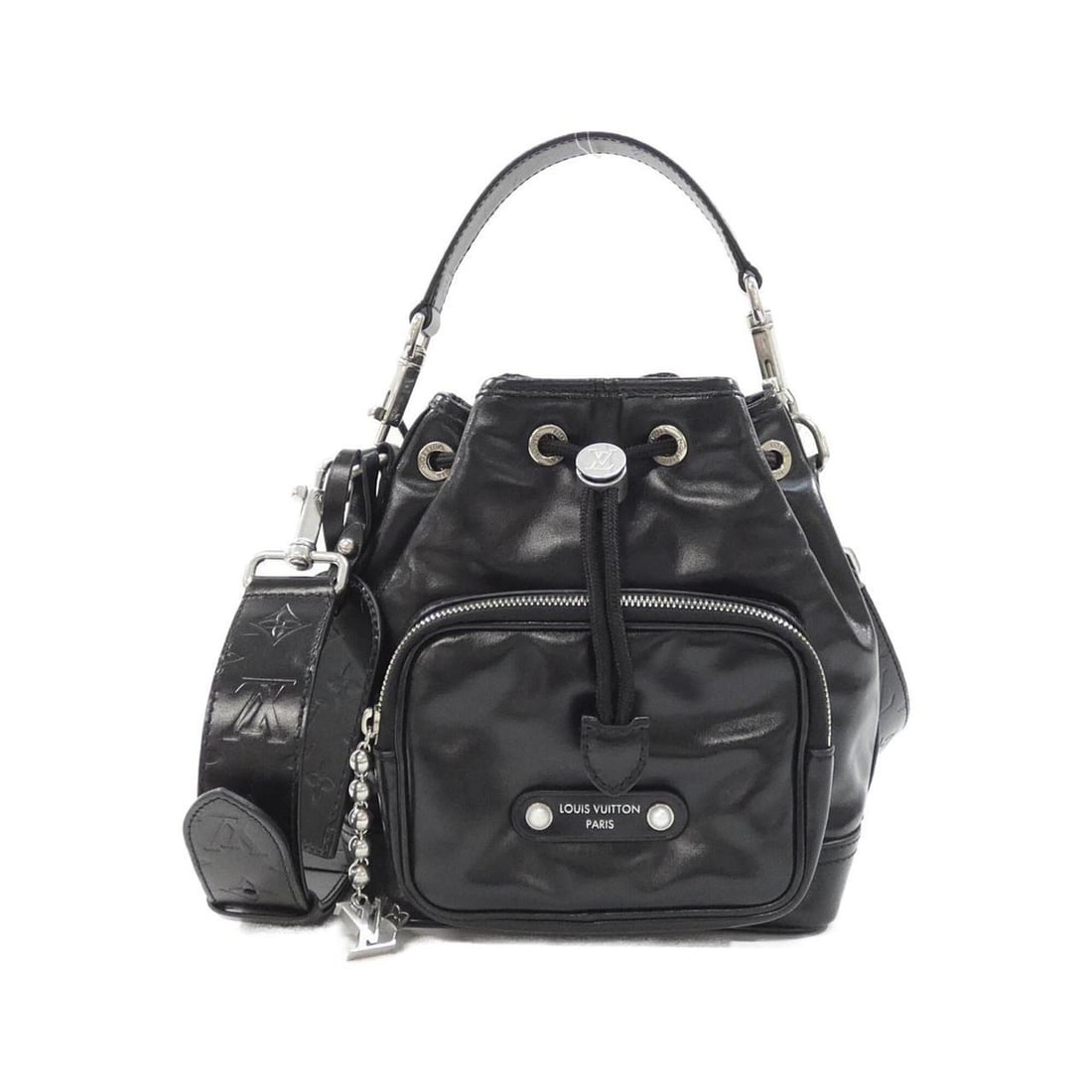 Louis Vuitton LV NIGHT Noe Cargo M13985 Shoulder Bag: --- Catalog ---Category: SizeWeight: 910g / 2lb.Size (HxWxD): 24cm x 20cm x 12cm / 9.44'' x 7.87'' x 4.72''Strap Length: 97.5cm - 129.5cm / 38.38'' - 50.98''Handle Length: 35.5cm / 13.97''Category: