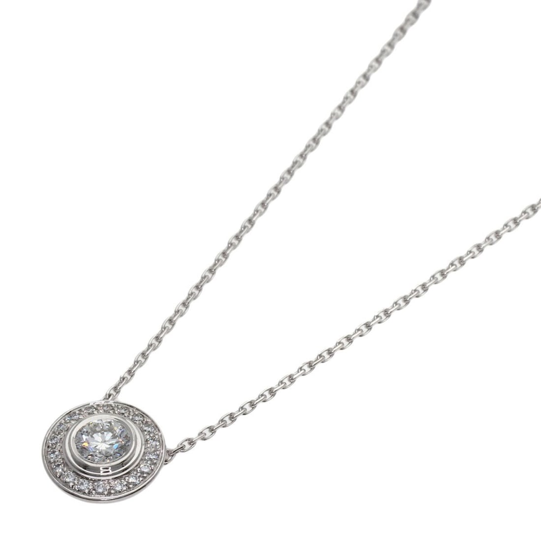 Cartier Damour Diamond LM Necklace 18K White Gold Women's CARTIER: --- Catalog ---Category: SizePendant Size: 8.5mm x 8.5mm / 0.33'' x 0.33''Neck Circumference: 41 cm / 16.14''Category: DesignStone: DiamondGender: WomenMaterial: White gold (18K)Necklace Type: Necklac