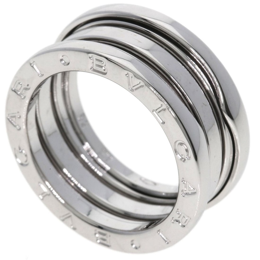 BVLGARI B-zero1 3-band ring #52, 18K white gold, women's.: --- Catalog ---Category: SizeJP Size: 12US Size: 6.5Category: DesignType: Band ringGender: WomenMaterial: White gold (18K)Category: GeneralBrand: Bvlgari--- Item List ---Section: ConditionRanking: Ran