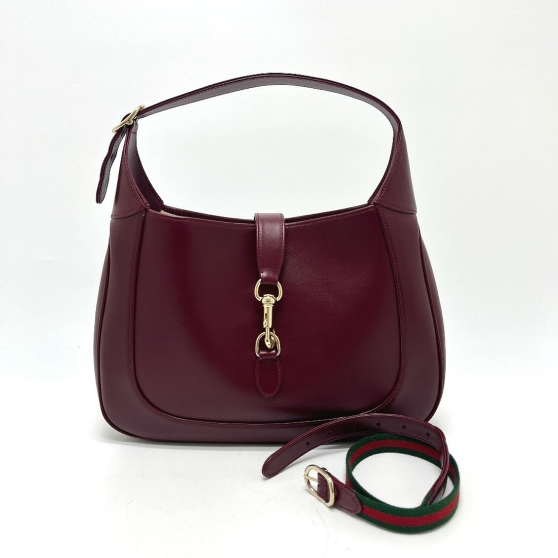 GUCCI 782879 Jackie 1961 Medium 2-Way Bag, Handbag/Shoulder Leather, Women's, Wine Red, Like New: --- Catalog ---Category: SizeSize (HxWxD): 23cm x 35cm x 5cm / 9.05'' x 13.77'' x 1.96''Category: DesignType: Handbag, Shoulder bagColor: WineGender: WomenMaterial: Leather Category: GeneralMPN: 78287
