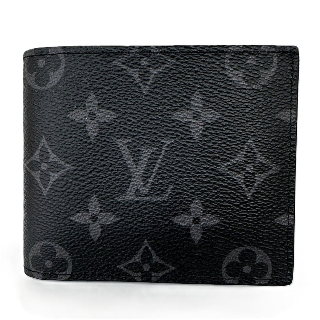 LOUIS VUITTON Monogram Eclipse Portefeuille Marco M62545 IC: --- Catalog ---Category: SizeSize (HxWxD): 9.3cm x 11cm x 3.5cm / 3.66'' x 4.33'' x 1.37''Category: DesignType: Wallet (bi-fold)Color: BlackGender: MenMaterial: Leather Category: GeneralLine: Monogram