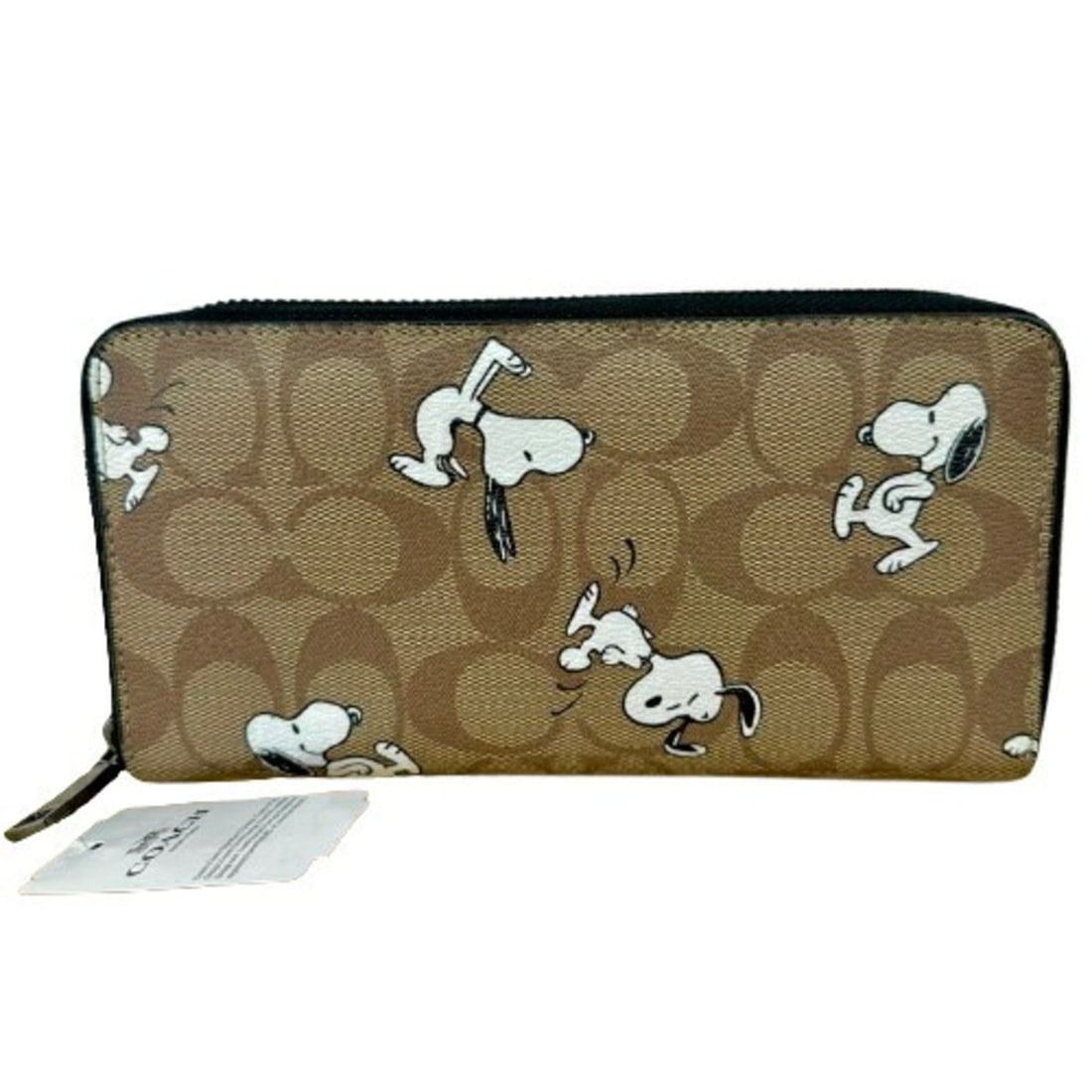 COACH × PEANUTS Coach Snoopy Signature C4327 Long Wallet Leather Women's: --- Catalog ---Category: SizeSize (HxWxD): 10cm x 19cm x 2cm / 3.93'' x 7.48'' x 0.78''Category: DesignType: Long wallet (bi-fold)Color: BeigeGender: WomenMaterial: Leather Category: GeneralLine: Sign