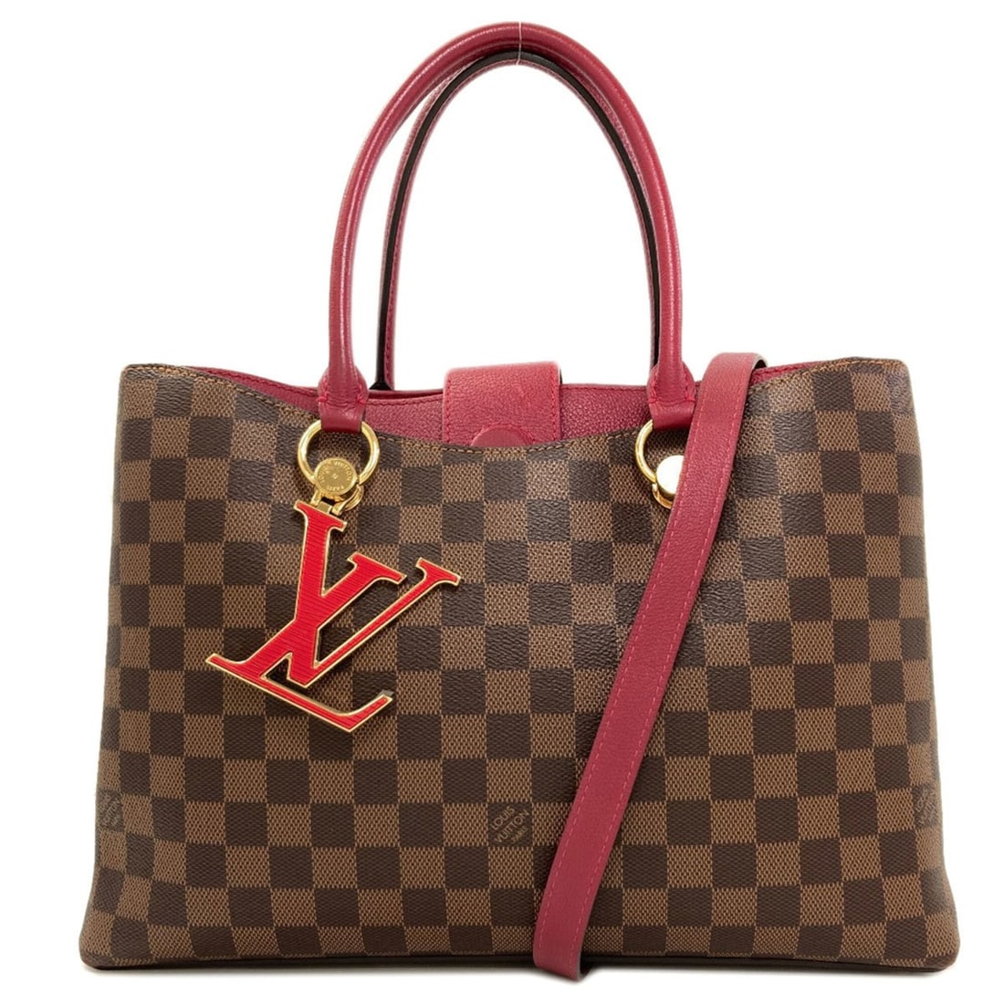 Louis Vuitton N40052 LV Riverside Tote Bag, Damier Canvas, Women's LOUIS VUITTON: --- Catalog ---Category: SizeSize (HxWxD): 25cm x 35cm x 12cm / 9.84'' x 13.77'' x 4.72''Category: DesignType: Tote bagColor: Damier Canvas, EbeneGender: WomenMaterial: Damier Canvas Category: General