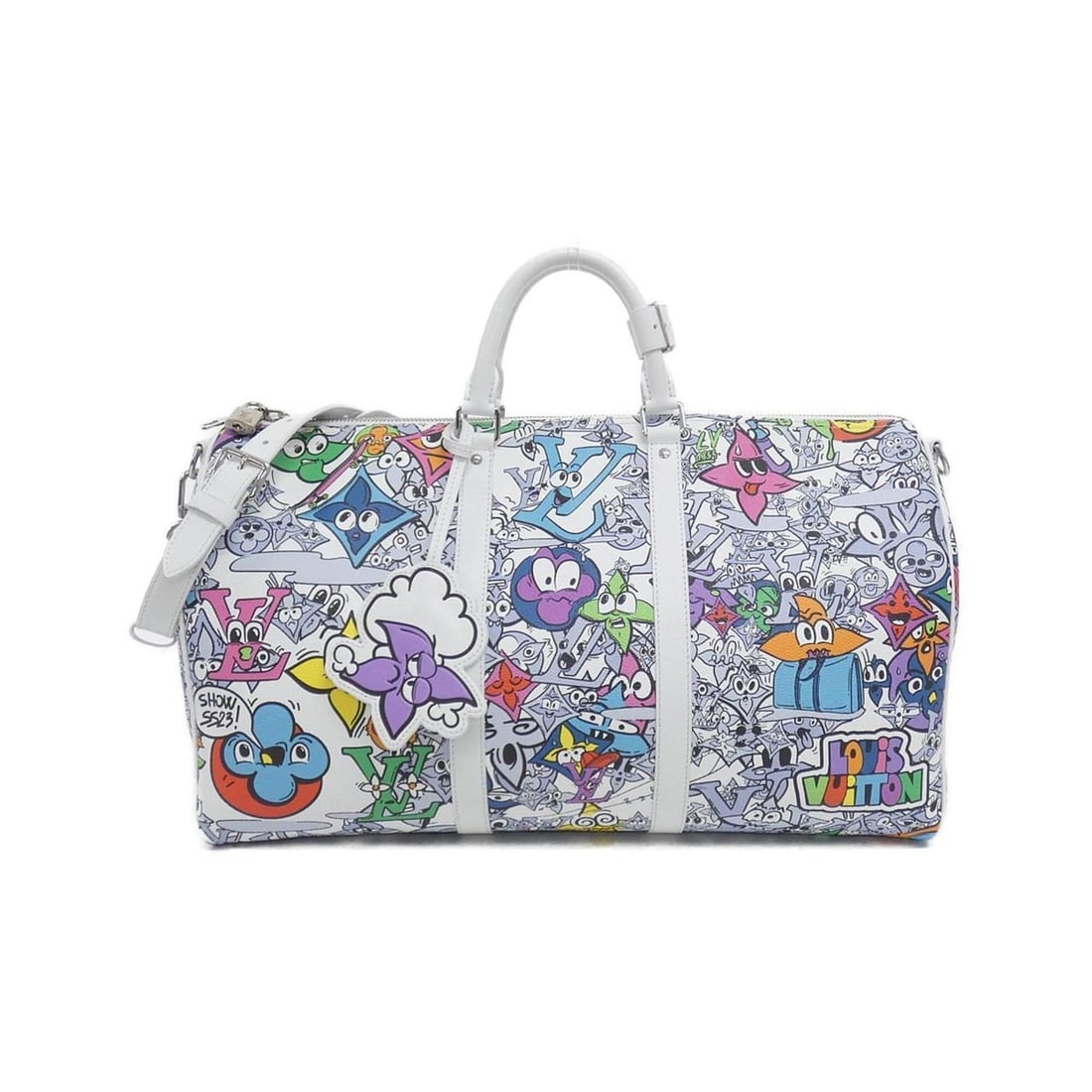 Louis Vuitton Monogram Comic Keepall Bandoulière 50cm M21863 Boston Bag: --- Catalog ---Category: SizeSize (HxWxD): 29cm x 50cm x 22cm / 11.41'' x 19.68'' x 8.66''Category: DesignType: Boston bagColor: Multi-colorGender: Men,WomenMaterial: Coated canvas Hardware Color: