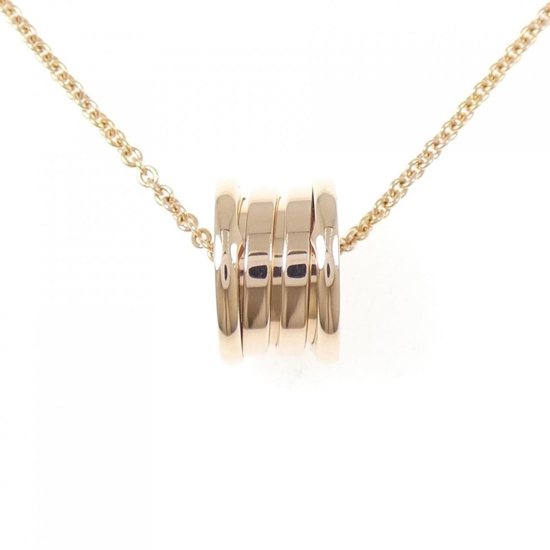Bvlgari B.zero1 necklace: --- Catalog ---Category: SizePendant Size: 14.6mm x 8.4mm / 0.57'' x 0.33''Neck Circumference: 38 cm - 45 cm / 14.96'' - 17.71''Category: DesignGender: WomenMaterial: Pink gold (18K)Pendant Type: