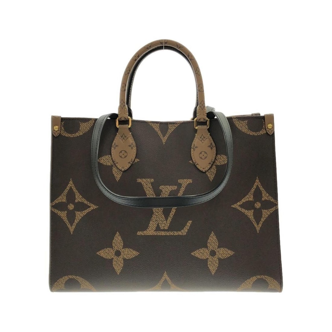 Louis Vuitton Monogram Giant OnTheGo MM M45321 Handbag: --- Catalog ---Category: SizeSize (HxWxD): 26cm x 34.5cm x 12.5cm / 10.23'' x 13.58'' x 4.92''Category: DesignType: HandbagColor: MarronGender: WomenMaterial: Coated canvas Hardware Color:
