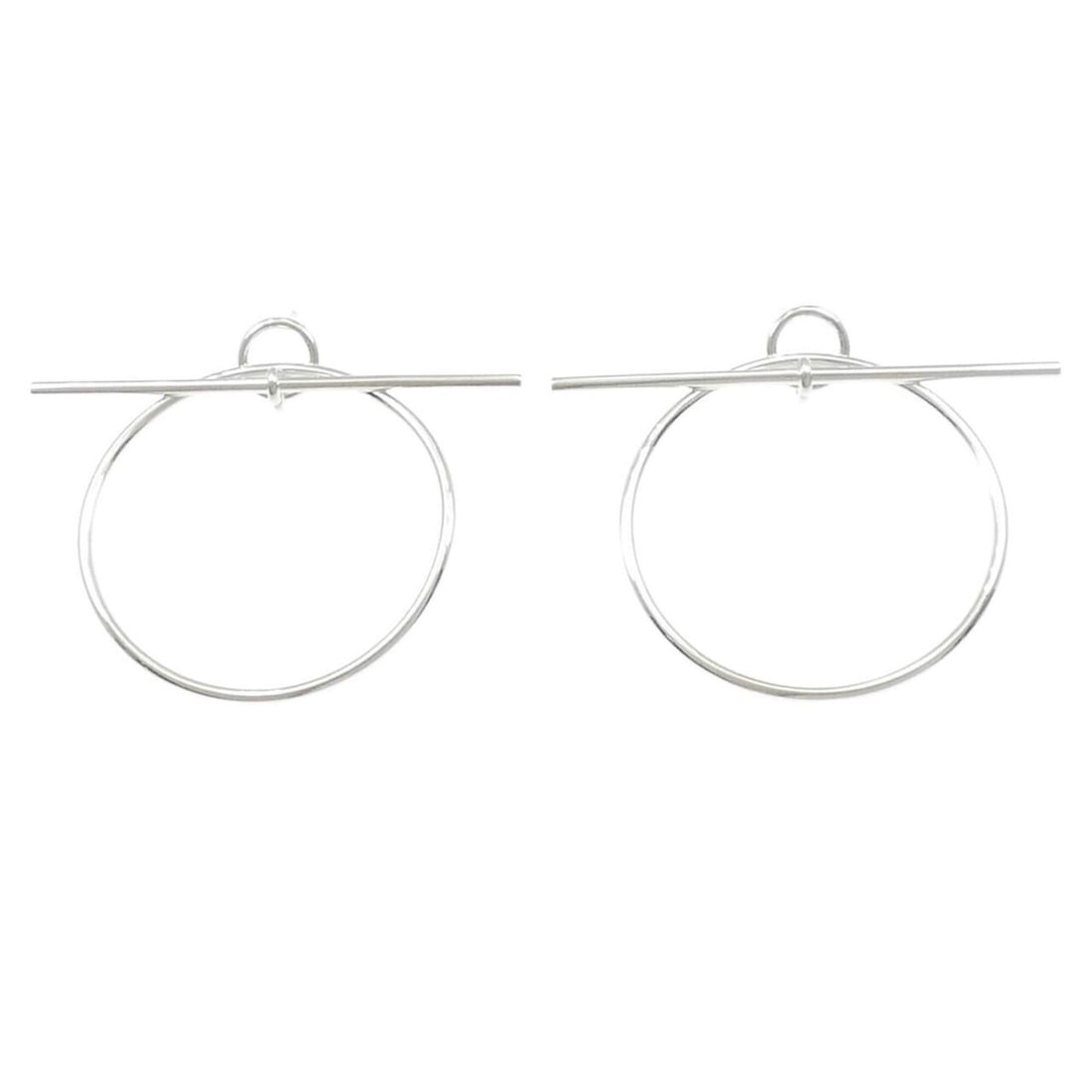 Hermes Echappet Earrings: --- Catalog ---Category: SizeSize (HxWxD): 50.60mm x 58.90mm / 1.99'' x 2.32''Category: DesignType: Stud earringsGender: WomenMaterial: Silver 925Category: GeneralMPN: H114504BBrand: Hermes--- Item