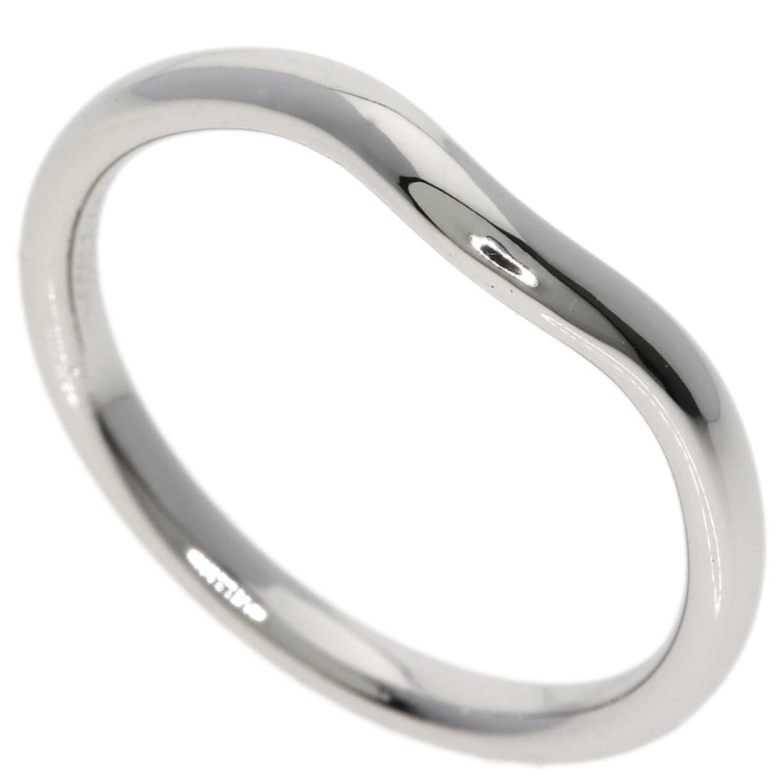 Tiffany & Co. Curved Band Ring, Platinum PT950, Women's Ring.: --- Catalog ---Category: SizeJP Size: 6.5US Size: 6.5Category: DesignType: Band ringGender: WomenMaterial: Platinum 950Category: GeneralBrand: Tiffany--- Item List ---Section: ConditionRanking: Rank A