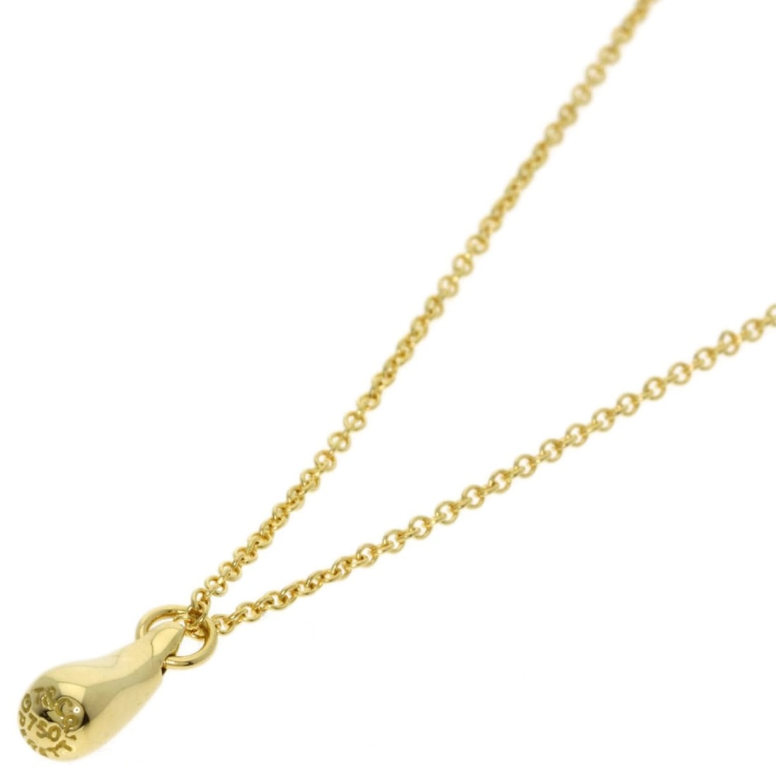 Tiffany & Co. Teardrop Necklace, 18K Yellow Gold, Women's.: --- Catalog ---Category: SizePendant Size: 8.6mm x 4mm / 0.33'' x 0.15''Neck Circumference: 40.5 cm / 15.94''Category: DesignGender: WomenMaterial: Yellow gold (18K)Necklace Type: NecklaceCategory: Ge