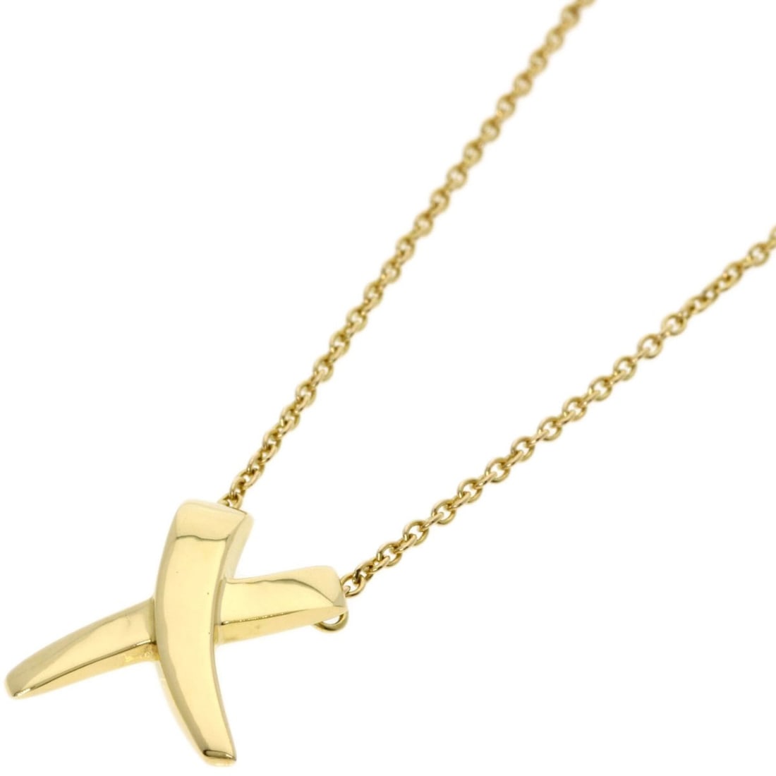 Tiffany Kiss Necklace, 18K Yellow Gold, Women's, TIFFANY&Co.: --- Catalog ---Category: SizePendant Size: 14.1mm x 11.7mm / 0.55'' x 0.46''Neck Circumference: 40 cm / 15.74''Category: DesignGender: WomenMaterial: Yellow gold (18K)Necklace Type: NecklaceCategory: 