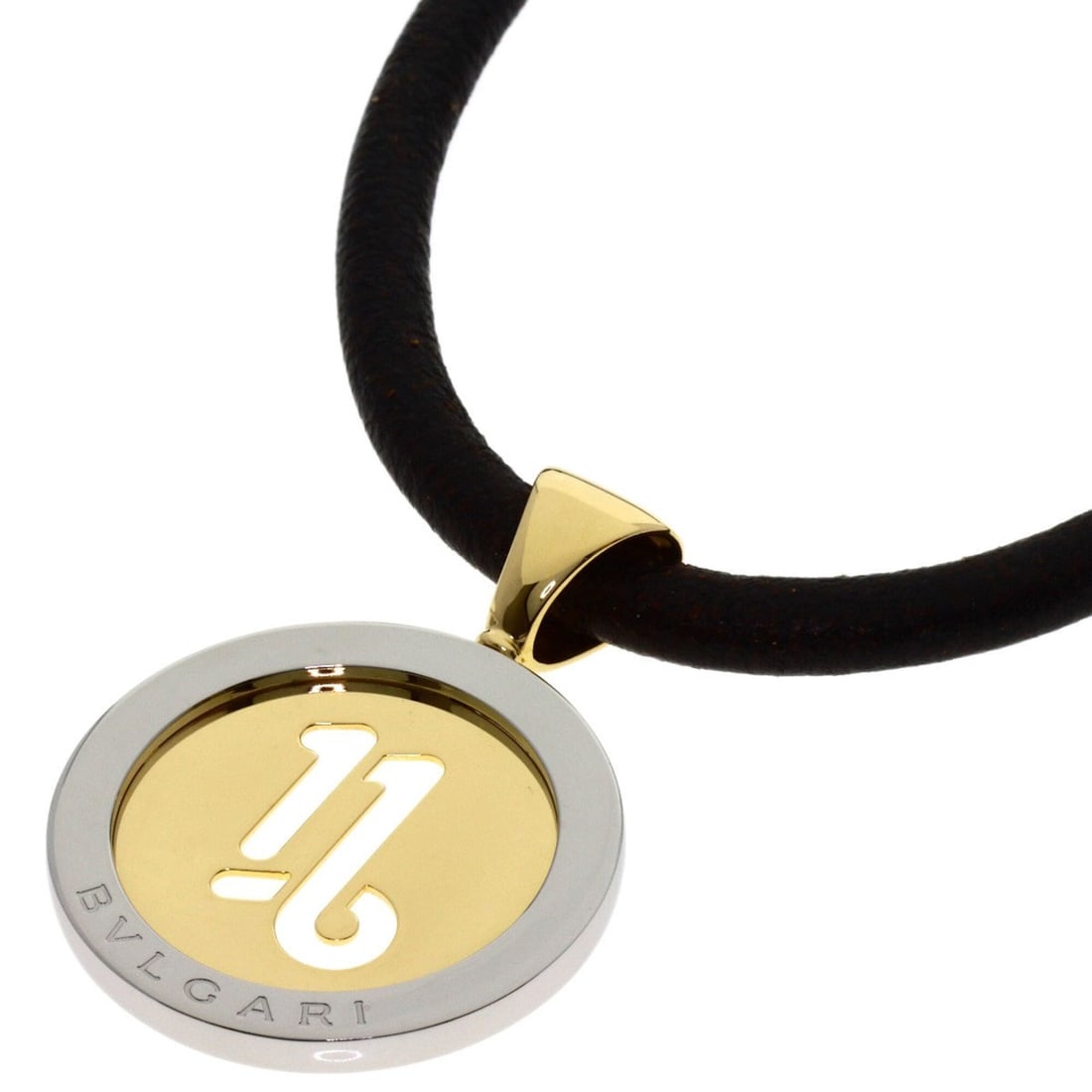 BVLGARI Tondo Capricorn Necklace 18K Yellow Gold/Stainless Steel Women's: --- Catalog ---Category: SizePendant Size: 44mm x 31.3mm / 1.73'' x 1.23''Neck Circumference: 38 cm / 14.96''Category: DesignGender: WomenMaterial: Stainless steel, Yellow gold (18K)Necklace Type: Nec