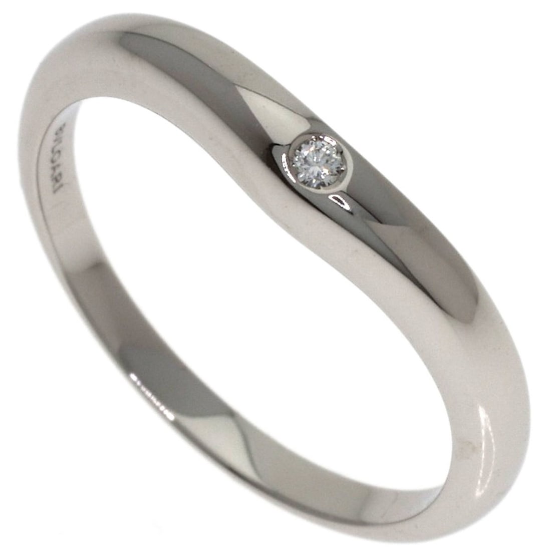 BVLGARI Fedi 1P Diamond Ring, Platinum PT950, Women's Ring: --- Catalog ---Category: SizeJP Size: 9.5US Size: 5Category: DesignType: Band ringGender: WomenMaterial: Platinum 950Category: GeneralBrand: Bvlgari--- Item List ---Section: ConditionRanking: Rank A U