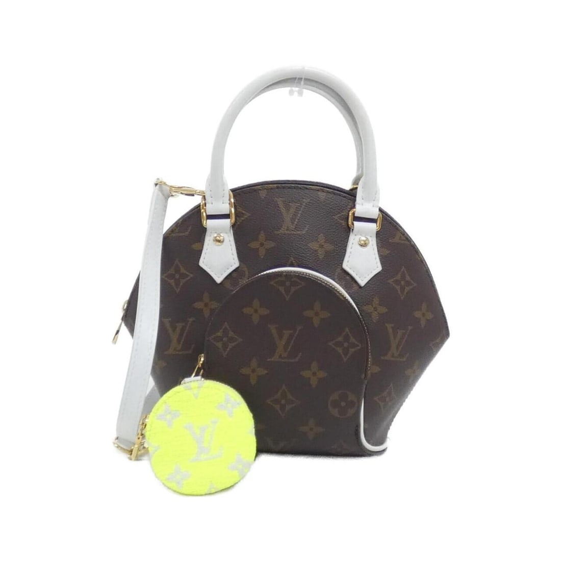 Louis Vuitton Monogram (LV Match) Ellipse BB M20752 Handbag: --- Catalog ---Category: SizeSize (HxWxD): 19cm x 26cm x 10cm / 7.48'' x 10.23'' x 3.93''Category: DesignType: Handbag, PouchColor: Blanc, Marron, MonogramGender: WomenMaterial: Coated canvas