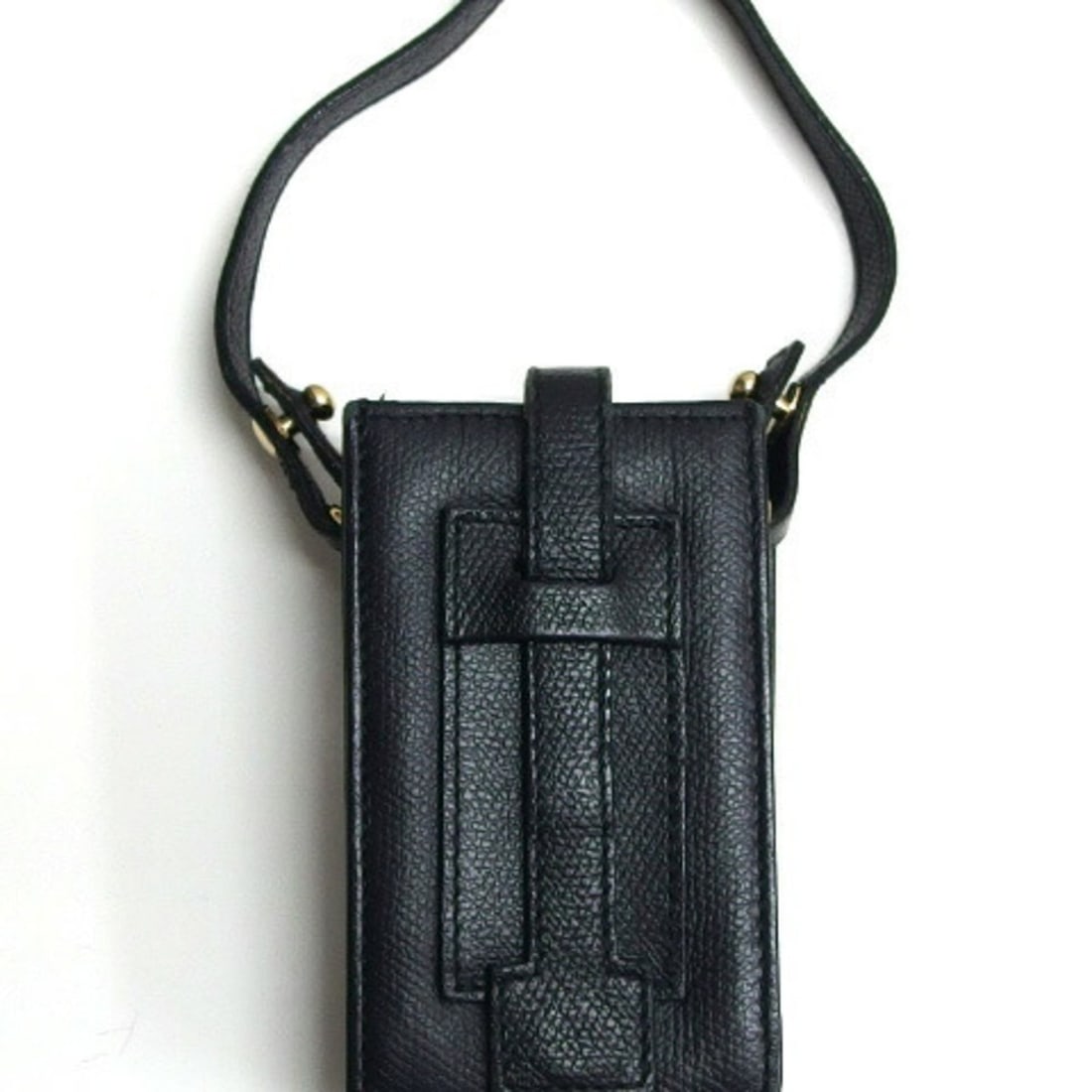 Chanel Coco Button Cigarette Case Mini Pouch, Leather, Black - 3