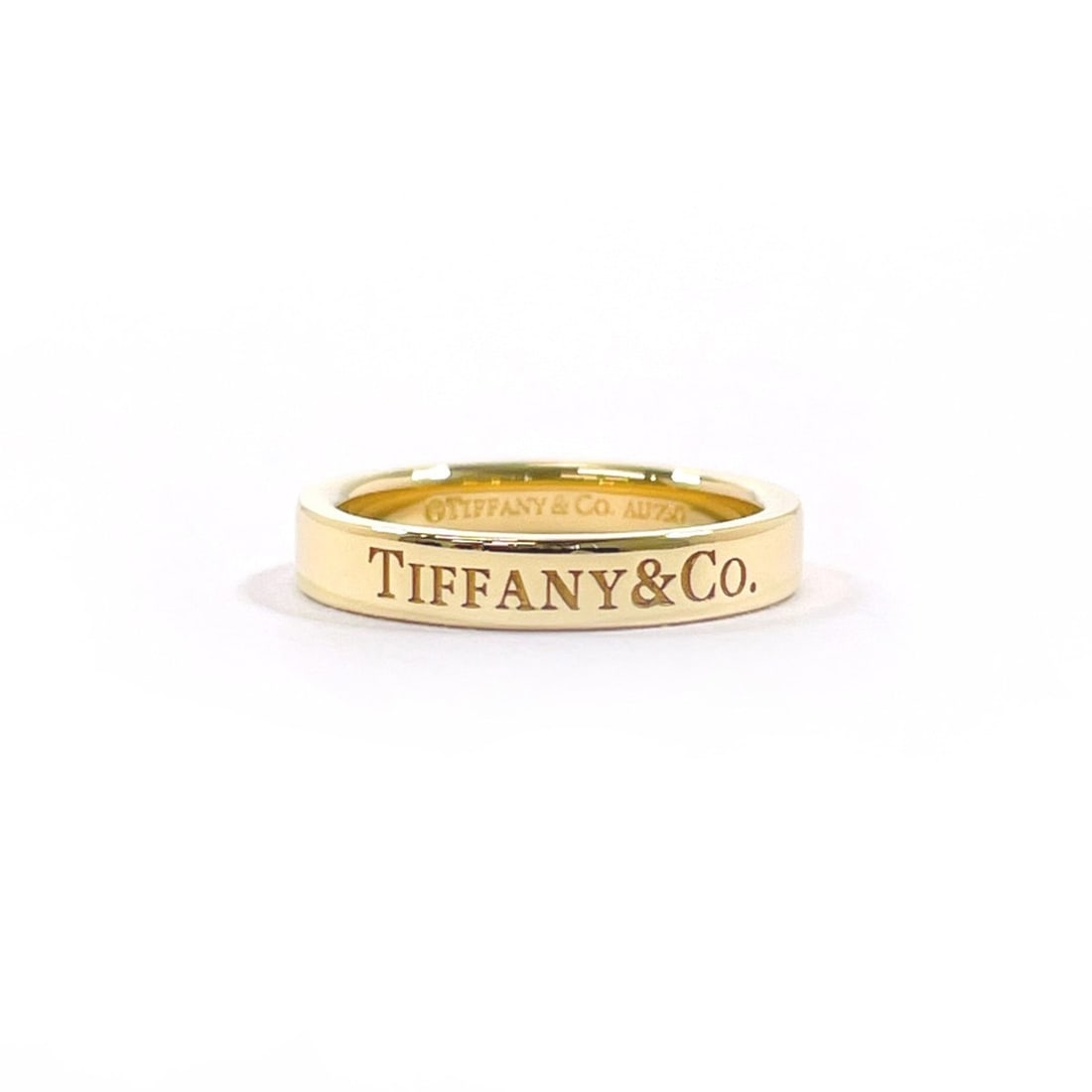 TIFFANY&Co. Tiffany Flat Band Ring, 18K Yellow Gold, 3.5cm, Women's: --- Catalog ---Category: SizeJP Size: 3.5US Size: 2.5Category: DesignType: Band ringColor: GoldGender: WomenMaterial: Yellow gold (18K)Category: GeneralBrand: Tiffany--- Item List ---Section: Conditio