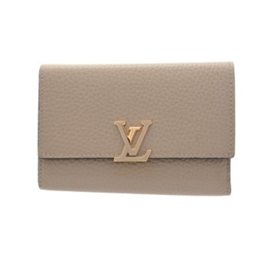 LOUIS VUITTON Louis Vuitton Portefeuille Capucines Compact Galet M62159 Women's Taurillon Leather: --- Catalog ---Category: SizeSize (HxWxD): 9cm x 13.5cm / 3.54'' x 5.31''Category: DesignType: Wallet (tri-fold)Color: GalleGender: WomenMaterial: Leather Leather/Fur Type: Taurillon leatherCategory: 