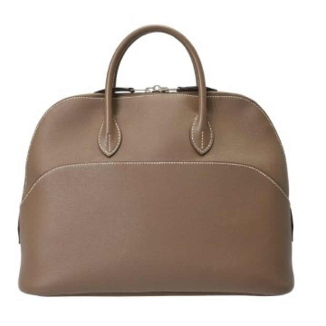 HERMES Bolide 1923 30 Etoupe ?K stamp (circa 2007) Women's Veau Sikkim Handbag AB Rank Used Ginzo (1 of 12)