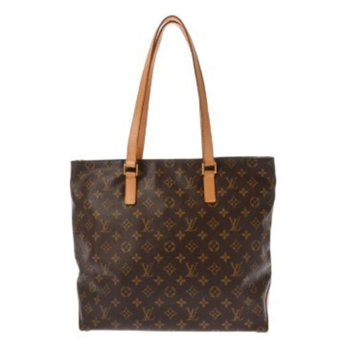 LOUIS VUITTON Louis Vuitton Monogram Cabas Mezzo Brown M51151 Women's Canvas Tote Bag B Rank Used (1 of 11)