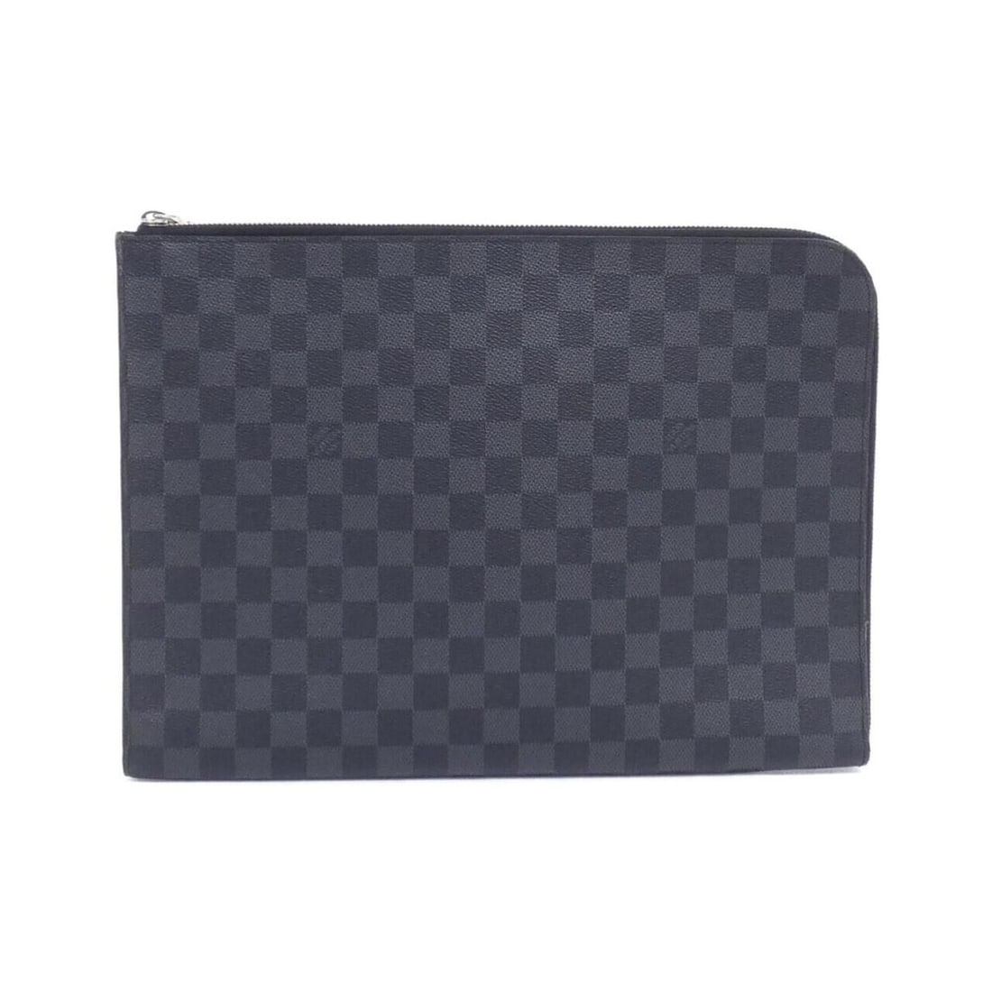 Louis Vuitton Damier Graphite Pochette Jour GM N64437 Clutch Bag: --- Catalog ---Category: SizeSize (HxWxD): 26cm x 35cm x 1cm / 10.23'' x 13.77'' x 0.39''Category: DesignType: Clutch bag, PochetteColor: GraphiteGender: MenMaterial: Coated canvas Hardware Color: