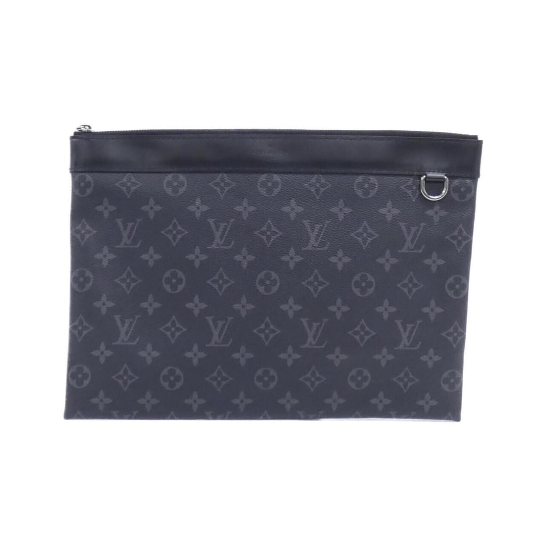 Louis Vuitton Monogram Eclipse Pochette Discovery M62291 Clutch Bag: --- Catalog ---Category: SizeSize (HxWxD): 24cm x 35cm x 1cm / 9.44'' x 13.77'' x 0.39''Category: DesignType: Clutch bag, PochetteColor: BlackGender: MenMaterial: Coated canvas Hardware Color:
