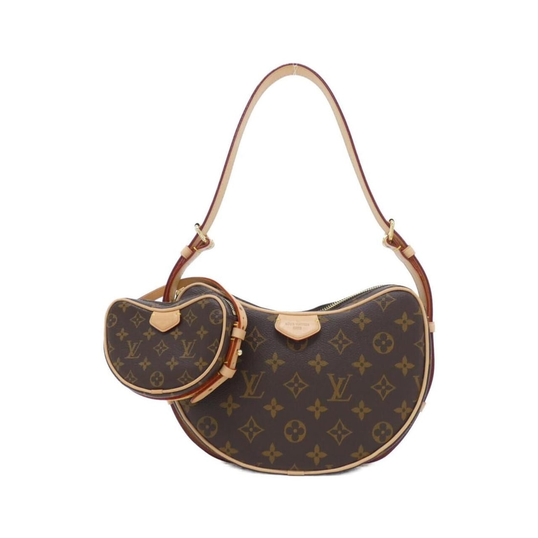 Louis Vuitton Monogram Croissant M46828 Shoulder Bag: --- Catalog ---Category: SizeSize (HxWxD): 15cm x 25cm x 5cm / 5.9'' x 9.84'' x 1.96''Category: DesignType: Pouch, Shoulder bagColor: MarronGender: WomenMaterial: Coated canvas Hardware Color: