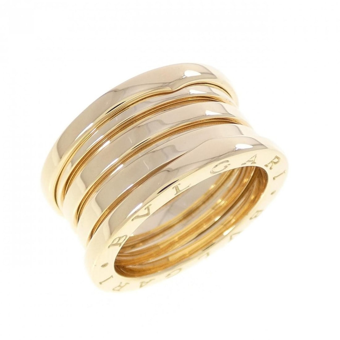 Bvlgari B.zero1 4-band ring: --- Catalog ---Category: SizeUS Size: 8Brand Size: 56Category: DesignType: Band ringGender: WomenMaterial: Yellow gold (18K)Category: GeneralBrand: Bvlgari--- Item List ---Section: ConditionRanking:
