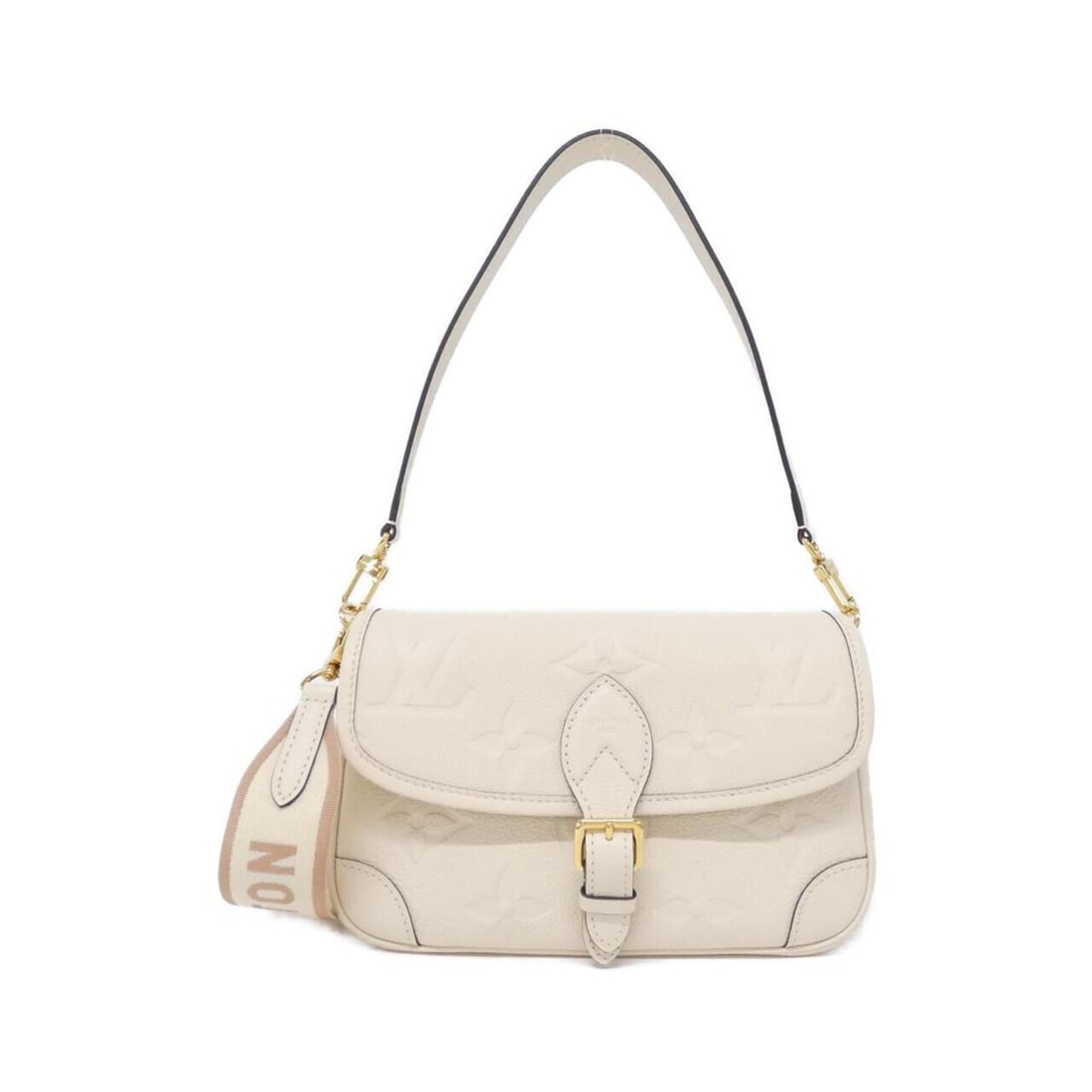 Louis Vuitton Monogram Empreinte Diane M46388 Shoulder Bag: --- Catalog ---Category: SizeSize (HxWxD): 15cm x 24cm x 9cm / 5.9'' x 9.44'' x 3.54''Category: DesignType: Shoulder bagColor: BeigeGender: WomenMaterial: Leather Hardware Color: GoldLeather/Fur
