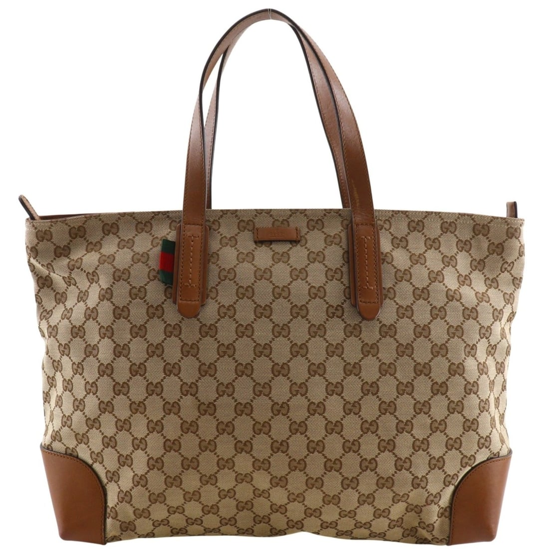 Gucci Sherry Line Tote Bag 308928 GG Canvas Brown A4 Size Unisex: --- Catalog ---Category: SizeWeight: 580g / 1.27lb.Handle Drop: 17.00cm / 6.69''Size (HxWxD): 29cm x 39cm x 14cm / 11.41'' x 15.35'' x 5.51''Category: DesignType: Tote bagColor: BrownGender: