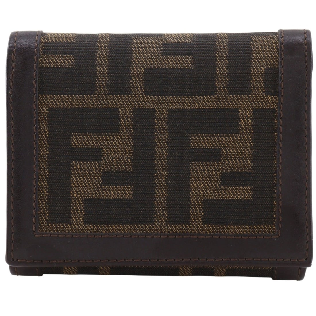 Fendi Zucca Tri-fold Wallet, Nylon Canvas, Brown, Snap Button, Women's: --- Catalog ---Category: SizeWeight: 65g / 2.29oz.Size (HxWxD): 8.5cm x 10cm x 2.5cm / 3.34'' x 3.93'' x 0.98''Category: DesignType: Wallet (tri-fold)Color: BrownGender: WomenMaterial: Nylon canvas